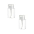 thumbnail image 1 of Clearance Storage Containers under $7 Push Down Empty Lockable Dispenser Bottle For Alcohol Nail Polish Remover & Makeup Remover, 1 of 9