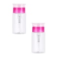 thumbnail image 1 of Clearance Storage Containers under $7 Push Down Empty Lockable Dispenser Bottle For Alcohol Nail Polish Remover & Makeup Remover, 1 of 5