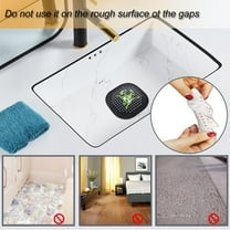 Kitchen Strainers Hair Drain Catcher Square Drain Cover For Shower Silicone Hair Stopper With Suction Cup Easy To Install Suit For Bathroom Bathtub Kitchen,Black Kitchen Strainers