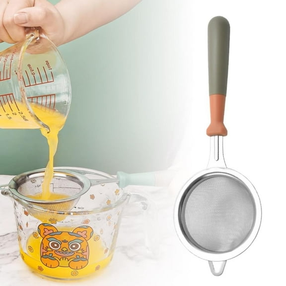 Mesh Stainless Colander Mesh Strainer With Reinforced Frame Sturdy Handle Premium Strainers Mesh Sieve For Sift Strain Drain Rinse Vegetables Pastas Tea