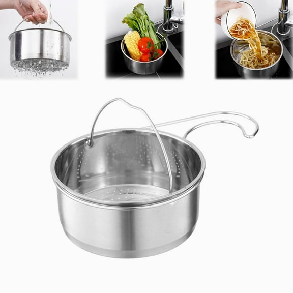 Clearance Strainers under $6 Stainless Drain Strainer Basket Strainers For Kitchen 2024 New Multifunction Hanging Strainer Colander Drain Basket Kitchen Food Waste Filter And Vegetables Fruits C