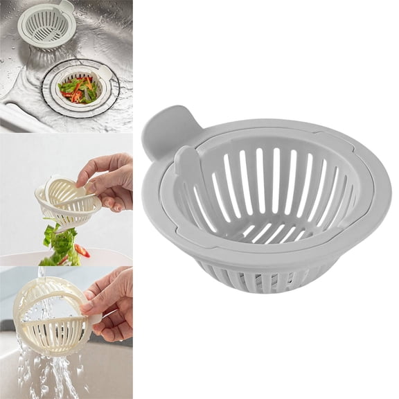 Kitchen Strainers Kitchen Strainer And Drain Basket 304 Stainless Scrap Catcher With Mesh Dishwasher For Drain Stopper & Vegetable Washing,Gray Kitchen Strainers