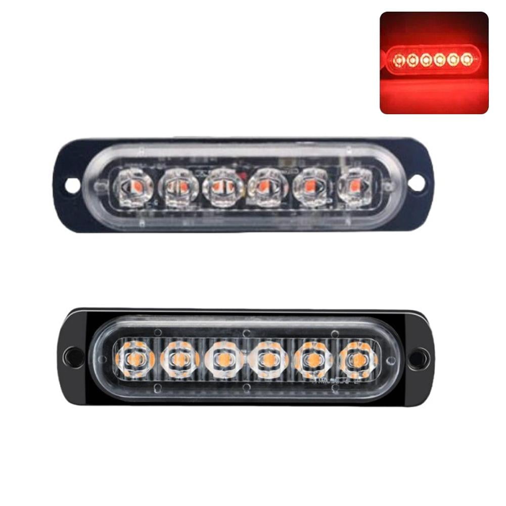 Clearance! Strobe 6 LED Flash Emergency Hazard Warning Grille Light Bar