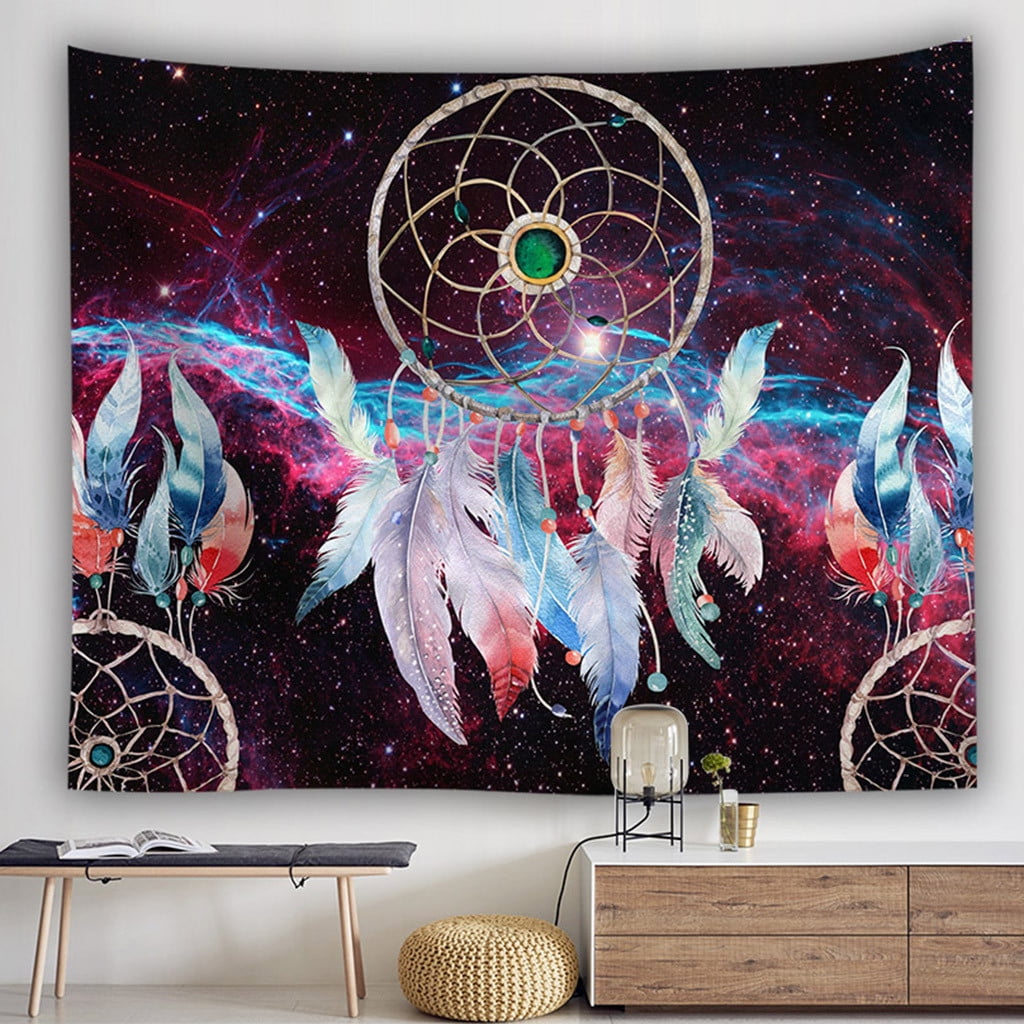 Clearance！ Sueyeuwdi Colorful Dream Catcher Tapestry Bohemia Hippie