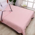 thumbnail image 1 of Summer Blanket Bed Blanket Skin Friendly Plain Print Washed Cotton Bed Blanket Cool Comforter Hot Sleeping Summer Comforter Ventilated Comforter, 1 of 6
