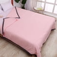 thumbnail image 1 of Summer Blanket Bed Blanket Skin Friendly Plain Print Washed Cotton Bed Blanket Cool Comforter Hot Sleeping Summer Comforter Ventilated Comforter, 1 of 6