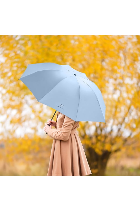 Sun Umbrella Parasol UV Umbrella for Sun Protection Portable Folding Umbrella Travel Foldable Compact Umbrellas Auto Open & Close Large Lightweight Windproof Parasol Travel Essentials