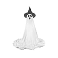 thumbnail image 1 of Suncoda 82Inch Ghost Decor, Halloween Decorations Outdoor - Extra Large White Cloth Cute Ghost with LED Lights Hat Remote Controller, Halloween Ghost Decorations for Holiday Porch Yard, 1 of 3