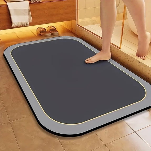Clearance! Suncoda Bathroom Rugs, Soft Memory Foam Bath Mat - Non Slip Absorbent Thick Bath Matt, Rubber Back Shower Rug, Toilet Mats Bath, Mats for Bathroom Floor Toilet, Door Mat Washable