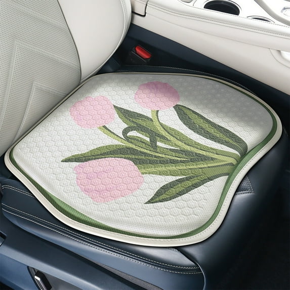 Suncoda Car Seat Cushion, Cold Gel Car Seat Cushion Fart Pad Office Pad Breathable and Comfortable All-Weather Ice Cloth Cool Pad