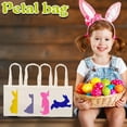 thumbnail image 1 of Suncoda Easter Canvas Tote Bag, Large Bunny Tote Bags Easter Eggs Hunt Bags, Reusable Easter Colorful Bunny Non Woven Tote Bag for Women Kids, 1 of 2