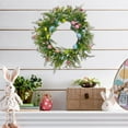 thumbnail image 1 of Clearance! Suncoda Easter Wreaths, Spring Garland 17.7"x17.7" Spring Wreaths for Front Door with Easter Eggs, Spring Twigs Flowers Decorations Colorful Indoor Outdoor Home Decor, Easter Decorations, 1 of 8