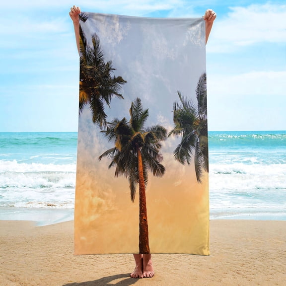 Suncoda Microfiber Beach Towel, Colorful Fast Drying Sand Free Beach Towels Oversized ( 30"x60" ), Super Lightweight Bath Towels for Swimming Pool, Camping Essentials and Beach Essentials