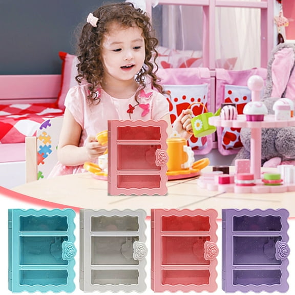 Suncoda Ornament Storage Box, Book Storage Box Children's Main Body Exquisitely Carved Desktop Jewelry Storage Box