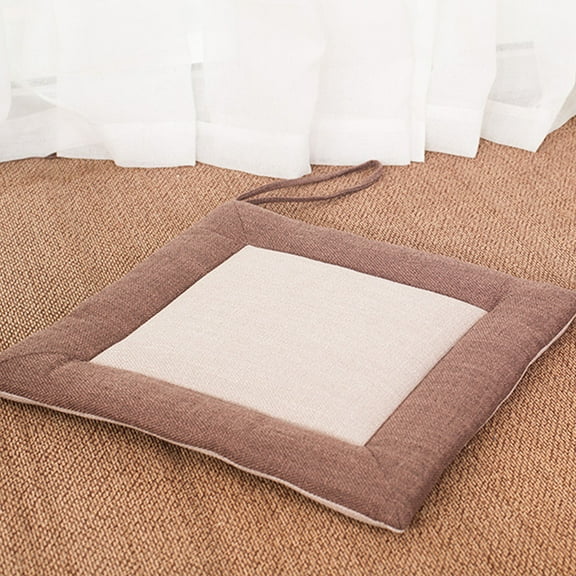 Suncoda Seat Cushion, and Linen Cushions Bolster Cushion Office Desk Lumbar Support for Office Chair Square Chair Cushion Patio Chair Cushions Comfy Seat Cushion Cute Pad