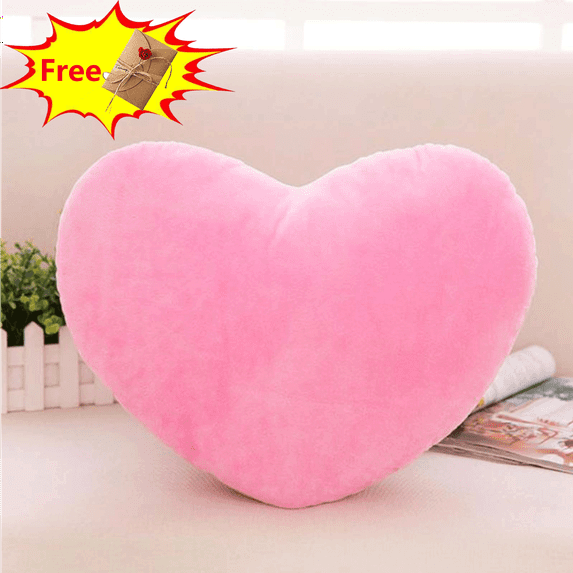 Suncoda Valentine's Day Heart Pillow, Plush Cute Throw Pillow, Cute Soft Throw Cushion, Thanks Giving Days, Valentine's Day Decorative for Home Bed Couch Heart Shape, Valentine's Day Gifts