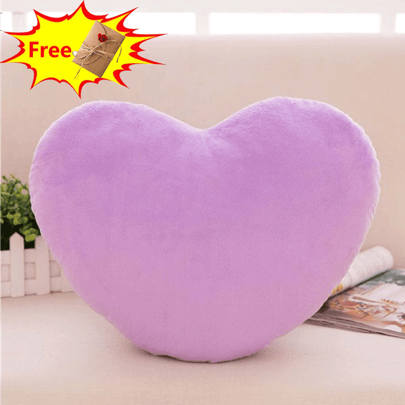 Suncoda Valentine's Day Heart Pillow, Plush Cute Throw Pillow, Cute Soft Throw Cushion, Thanks Giving Days, Valentine's Day Decorative for Home Bed Couch Heart Shape, Valentine's Day Gifts