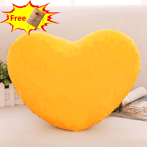 Suncoda Valentine's Day Heart Pillow, Plush Cute Throw Pillow, Cute Soft Throw Cushion, Thanks Giving Days, Valentine's Day Decorative for Home Bed Couch Heart Shape, Valentine's Day Gift