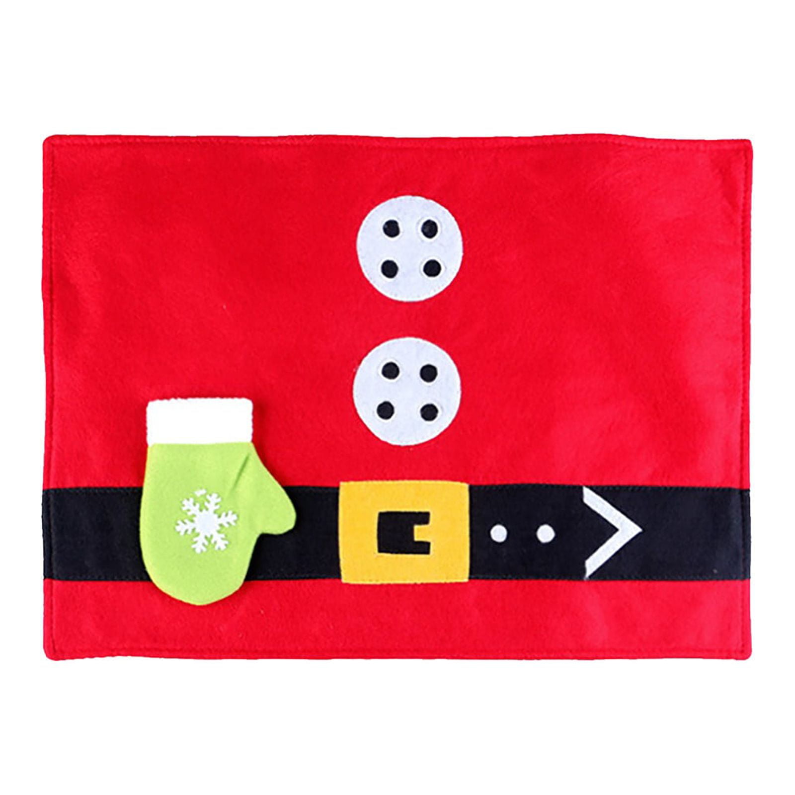 Clearance！ Sunggoko Christmas Placemats Set Placemats Christmas Merry