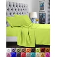 thumbnail image 1 of 1500 Series Super Soft Twin 4-Piece Sheet Set, Deep Pocket, Wrinkle-Resistant, Fade-Resistant - Twin/Twin XL Lime, 1 of 5
