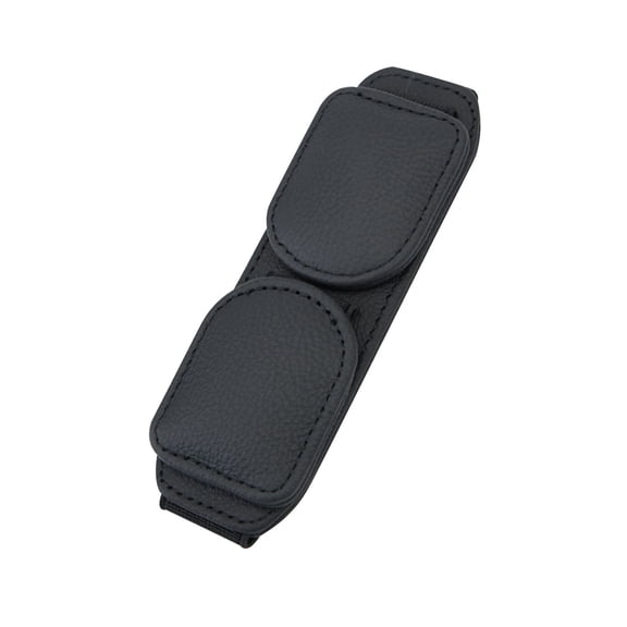 Support For Lenses Sun Visor Car Magnet Clip Leather Hang Sunglasses Bracket Rectangle Sunglasse, Organization and Storage