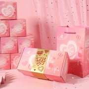 Surprise Gift Box Explosion,2026 New Funoio Surprise Gift Box,Surprise Gift Box Explosion for Money,Funoio Box,Surprise Box Gift Box for Money,Pop-Up Explosion Gift Box Pink-6pcs