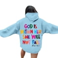 thumbnail image 1 of Clearance! Sweatshirt for Women Lady's Fall Hoodie Father Hoodie Day Hoodie God Is In Her Hoodie Gift Hoodie Oversized Sweatshirt for Women Blue Xxxxl, 1 of 3