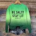 thumbnail image 1 of Clothing 2025 Sweatshirt for Women Be Stay Lit Sweatshirt for Women Loose Fit Sayings Shirt Gifts for Women Oversized Sweatshirt for Women Green Xxl, 1 of 4