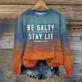 thumbnail image 1 of Clothing 2025 Sweatshirt for Women Be Stay Lit Sweatshirt for Women Loose Fit Sayings Shirt Gifts for Women Oversized Sweatshirt for Women Orange M, 1 of 4