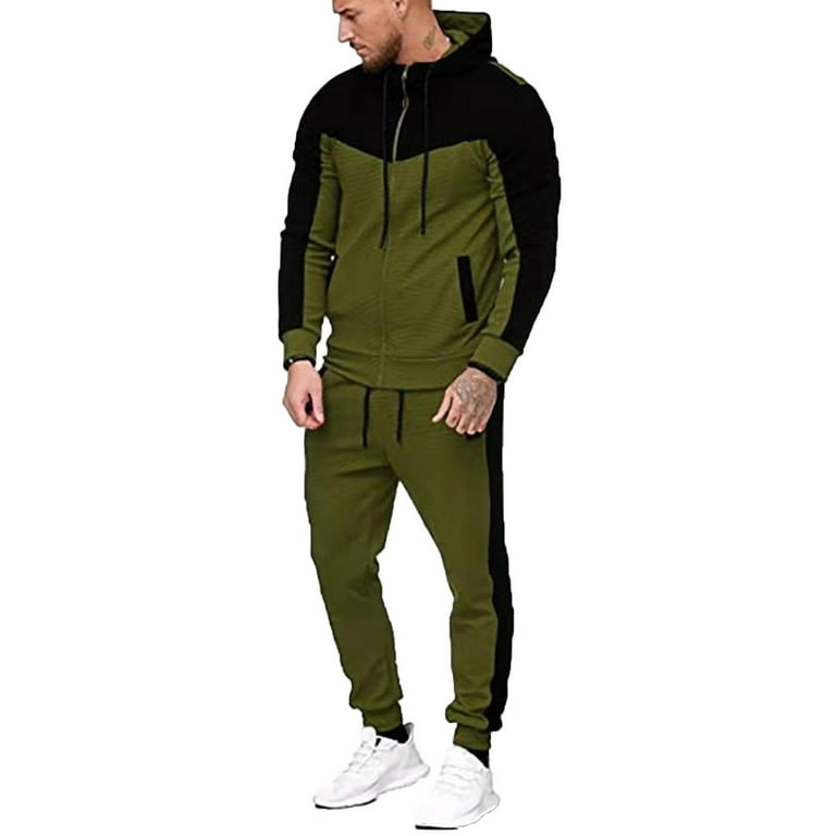 Button Down Hoodie Sweatshirt and Pants Set-CLEARANCE