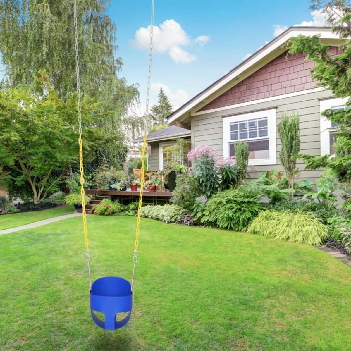 Clearance! Swing Set Stuff Highback Full Bucket Swing Blue