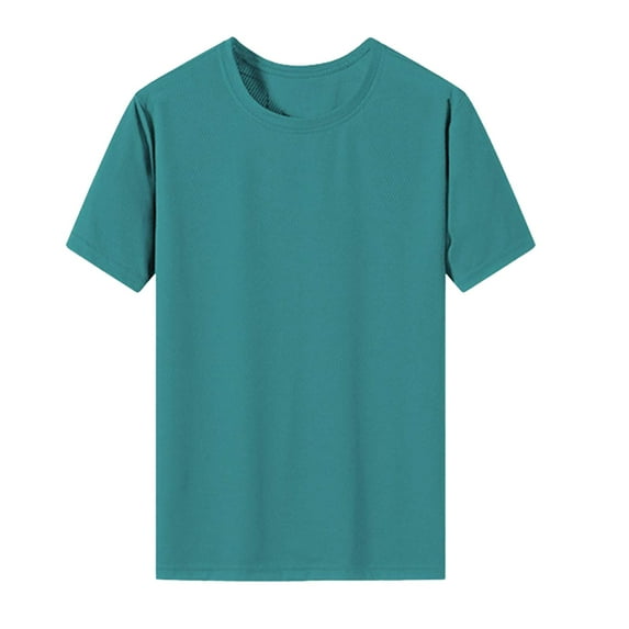 Clothing T-Shirts for Men Comfortable Soft Men's T-shirt Solid Color Quick Drying Breathable Tights Sweat Basketball Training Sports Wear Fitness Top Classic Basic Tees
