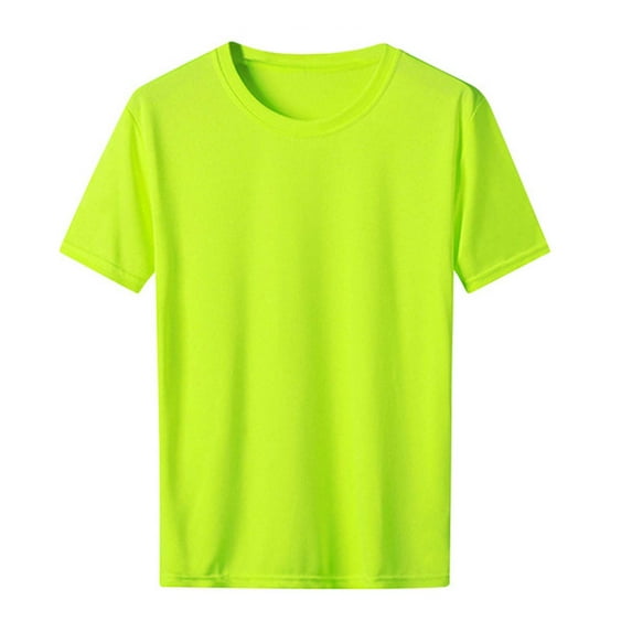 Clothing T-Shirts for Men Comfortable Soft Men's T-shirt Solid Color Quick Drying Breathable Tights Sweat Basketball Training Sports Wear Fitness Top Classic Basic Tees