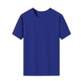 thumbnail image 1 of Clothing T-Shirts for Men Comfortable Soft Men's T-shirt Solid Color Quick Drying Breathable Tights Sweat Basketball Training Sports Wear Fitness Top Classic Basic Tees, 1 of 6