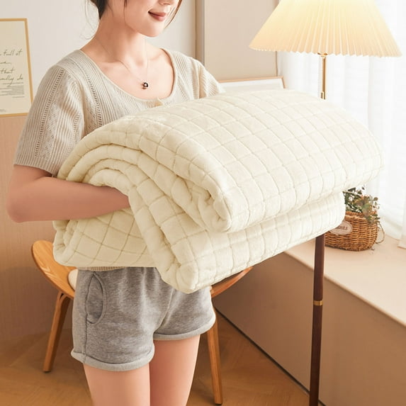 Clearance! TACILIP Bedding, Plaid Solid Color Flannel Blanket Couch Blanket Lap Blanket Kids Blanket Car Blanket Small Blanket 150cm X 100cm, School Supplies