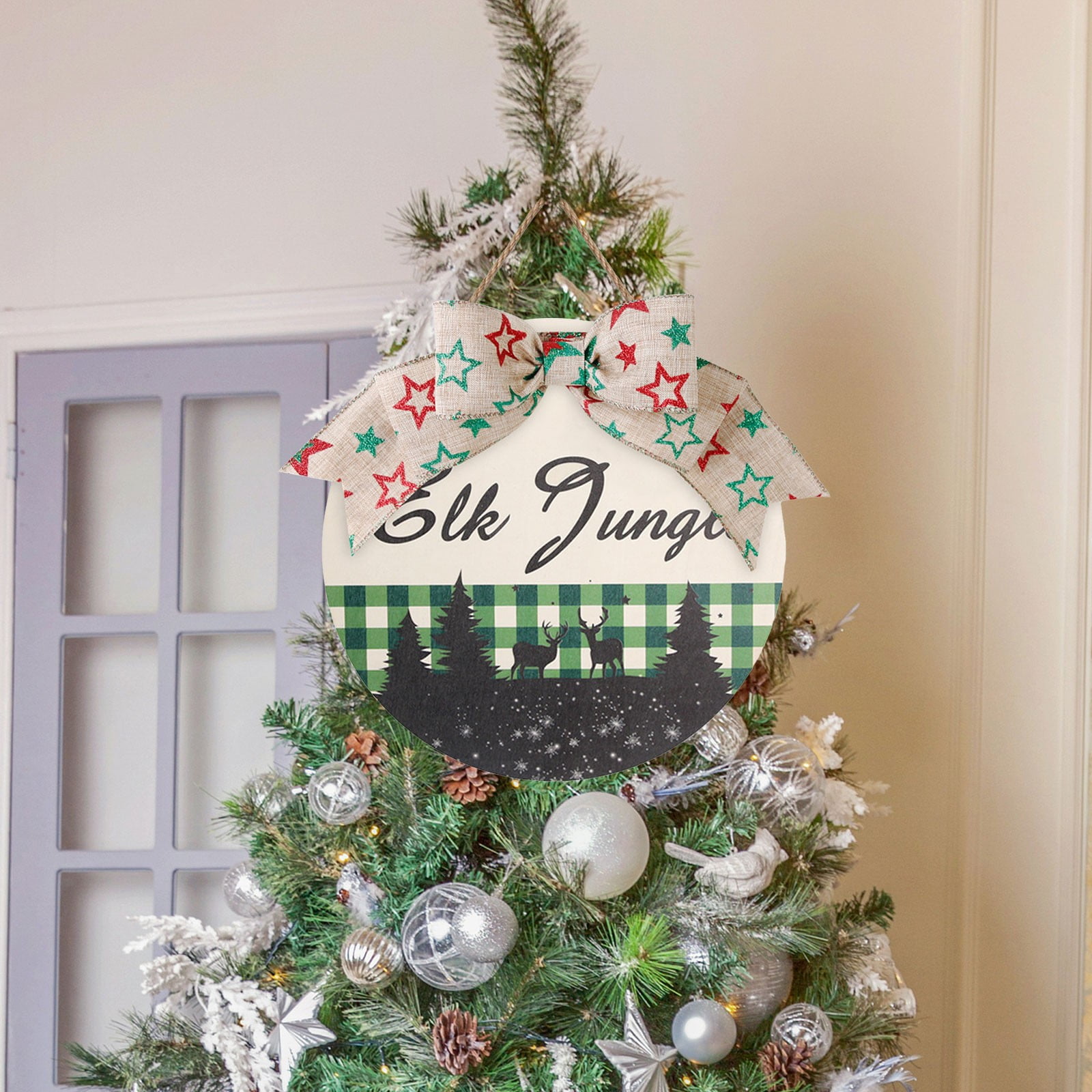 Clearance! TACILIP Room Decor, 13 Inch Christmas Wooden Sign Decoration