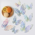 thumbnail image 1 of Clearance!TAKTUK Wall Art,12Pcs 3D LaserButterfly Wall Decorations 3 Sizes 6Styles 4 Coloer Butterfly Party Decorations Birthday Decorations Butterflies for,Wall Decor Living Room,Home Decor, 1 of 8