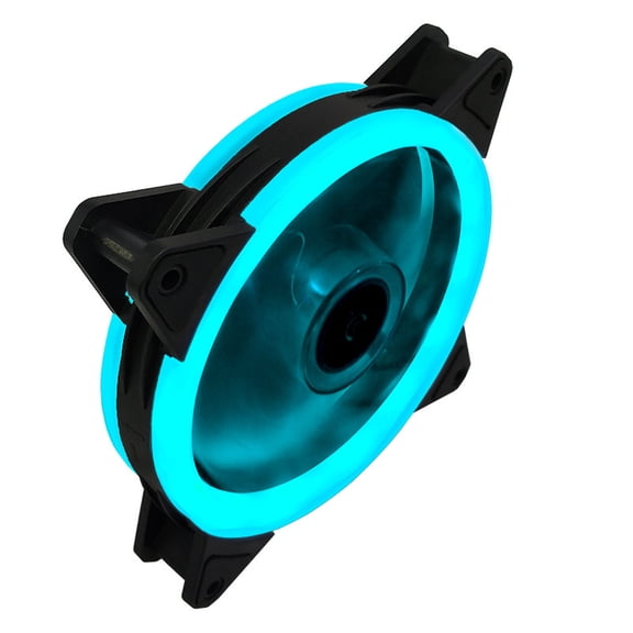 Clearance TOFOTL 120mm Fan Silent Dual Aperture Fan Desktop PC Case Cooler Fan Silent Gale-Fan LED RGB Light
