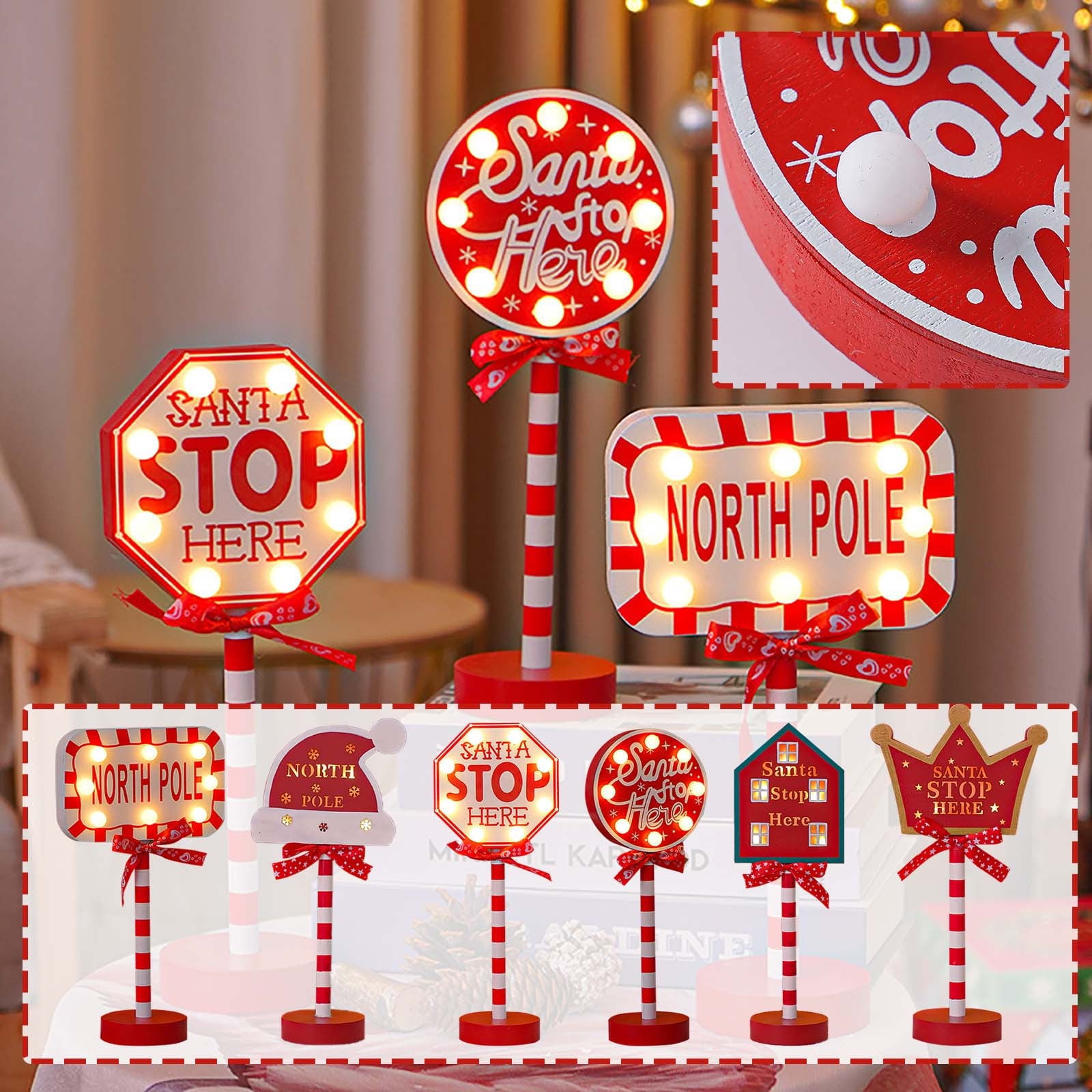 Clearance TOFOTL Christmas Decorations LED Lighted Christmas Light