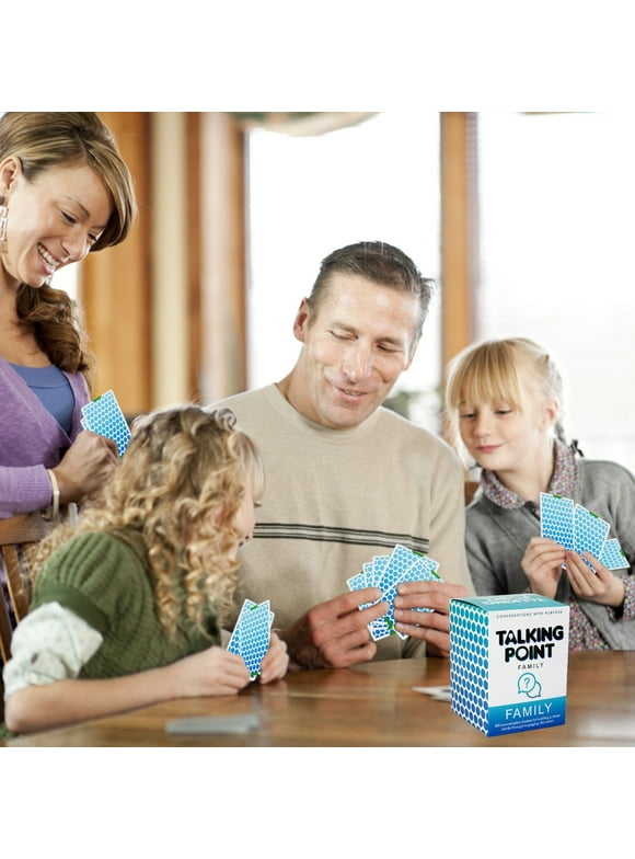 Clearance TOFOTL Talking Point Family Conversation Cards Game Get To Knows Each Other Better with Meaningful Talking Point Cards, Family Game Great for Dinner Table &Trips