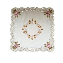 Clearance Table Cloth Classic Embroidered Tablecloth Tablecloth Rectangle/Square Embroidered Polyester Floral Cutwork Table Linen For Wedding Household Kitchen