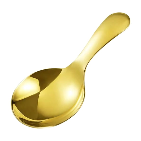 Clearance Tableware under $5,Stainless Spoon Short Handle Small Spoon Tea Spoon Powder Spoon Children's Spoon Coffee Spoon Dessert Spoon Ice Spoon Seasoning Spoon
