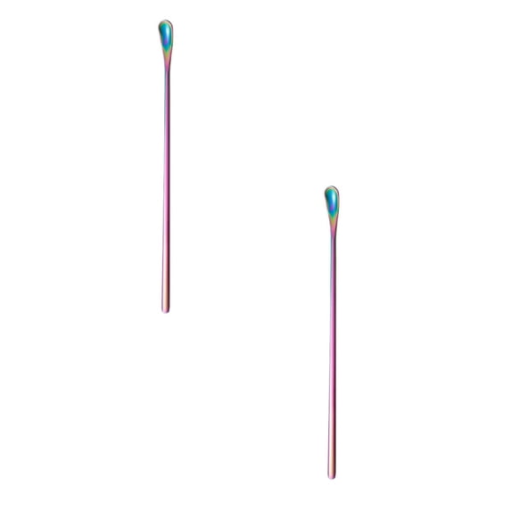 Clearance Tableware under $6 Stir Sticks Scoop Stainless Stirring Spoons For Coffee Cocktail Mixing Spoon With Long Handle Multifunctional Stir Sticks For Coffee Wine Drinks Tea Oil