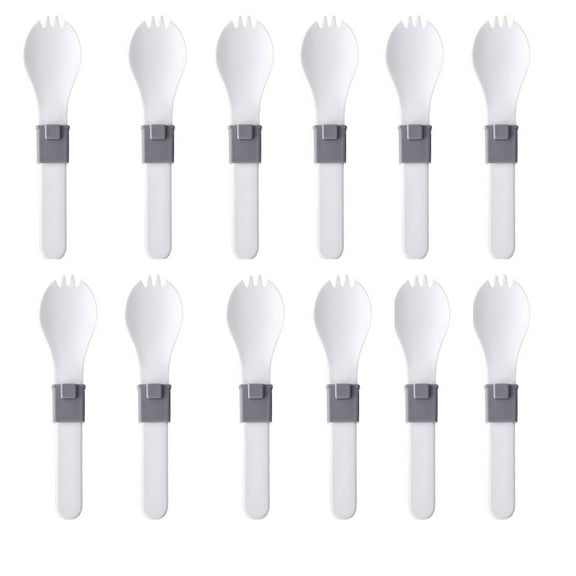 Clearance Tableware Portable Folding Tableware Set Spoon And Fork For Camping Travel And Other Outdoor Activities Folding Camping Spoon 5pcs C