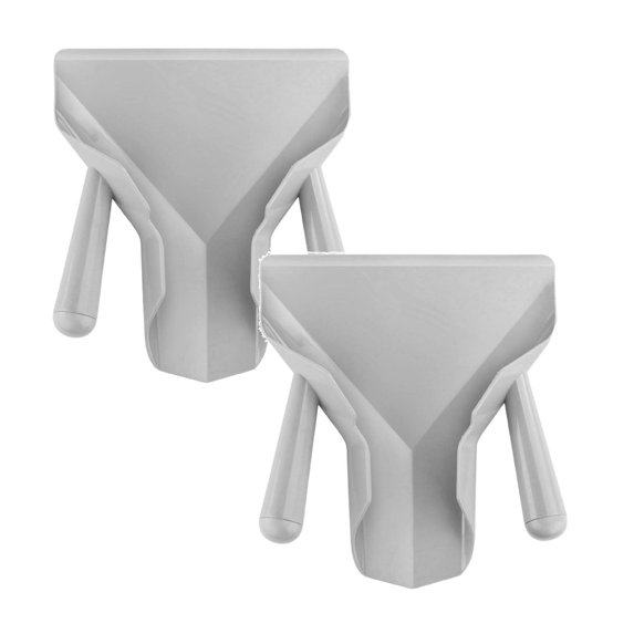 Clearance Tableware under $10 Multifunctional Comerical Chip Scoop Hygienic Plastic Smooth Convenient Food French Fries Shovel With Handle 2PC