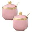 thumbnail image 1 of Clearance Tableware under $15 Ceramic Sugar Bowl Container With Lid And Spoon Seasoning Box Ceramic Condiment Pot Condiment Jar For Coun, 1 of 9