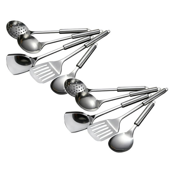 Clearance Tableware under $20 5Pcs/set Stainless Kitchen Cooking Tools Utensil Set Spatula Spoon