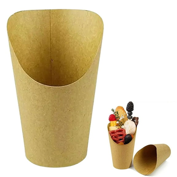 Clearance Tableware under $5,50Pcs Disposable Charcuterie Cups Skewers 12Oz Paper Cups For French Fry
