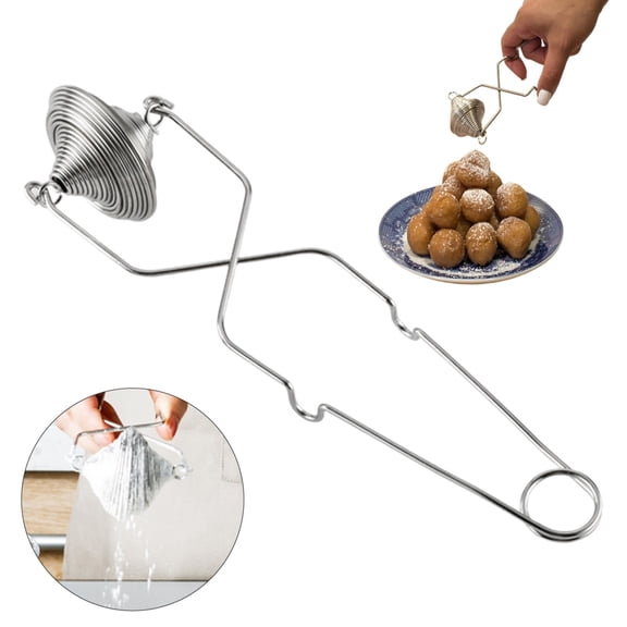 Clearance Tableware under $5,Flour Sprinkler For Baking Spring Action Flour Duster 1pc Stainless Flour Sieve