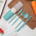thumbnail image 1 of Clearance Tableware under $5,Portable Tableware Fork Spoon And Chopsticks Set Storage Box Five Piece Set, 1 of 7